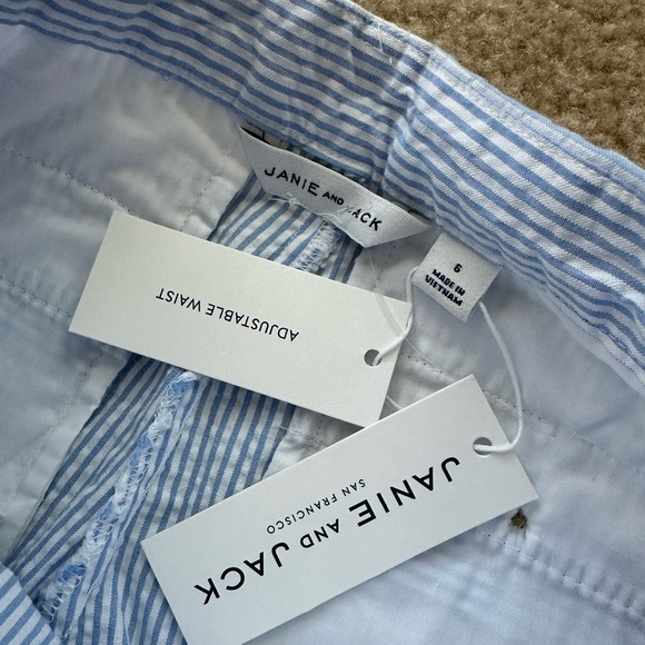 Janie and Jack kids boys STRIPED SEERSUCKER PANT - Picture 6 of 9